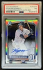 2025 Bowman Kevin McGonigle Chrome Auto Refractor 1st #/499 Tigers PSA 7
