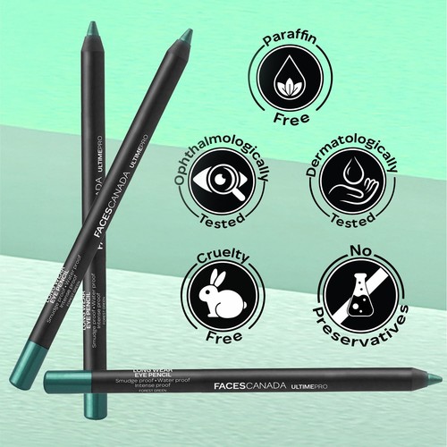 Faces Canada Ultime Pro Longwear Eye Pencil - Forest Green - Picture 5 of 8