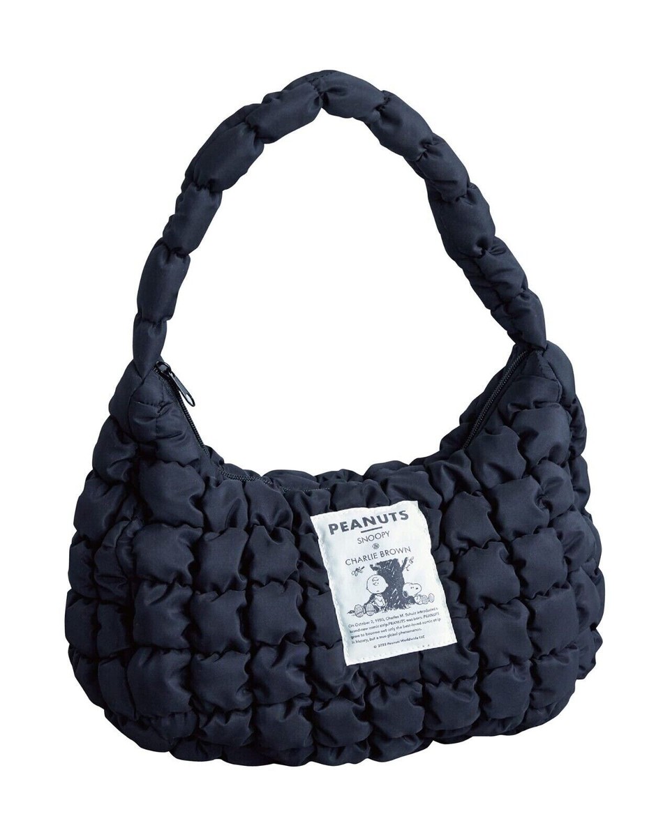 Peanuts SNOOPY quilting Bag Book Black Small from Japan [Bag Peanuts SNOOPY quilting Bag Book Black Small from Japan [Bag