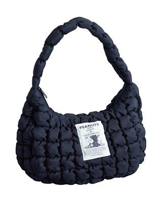 Peanuts SNOOPY quilting Bag Book Black Small from Japan [Bag