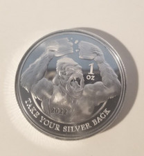 1 Oz Silver Round - Silverback Gorilla "Freeing" Us - From Comex TYRANNY! 88.50 per troy oz