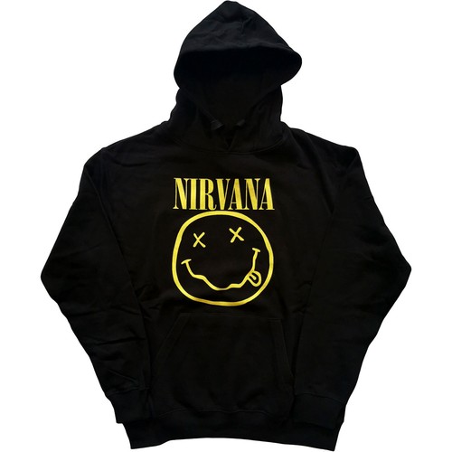 Nirvana Unisex Pullover Hoodie: Yellow Happy Face - 第 1/3 張圖片