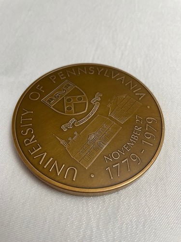 200th Anniversary Pennsylvania University 1979 Bronze Medal, Rare Collectible, - Picture 5 of 10