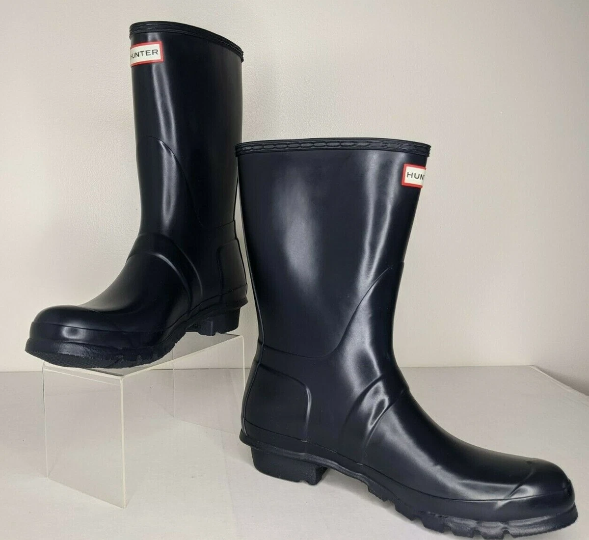 Hunter original short matte rain clearance boot