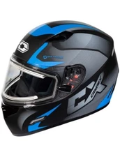 Castle X MUGELLO SQUAD M-BLUE MED Snowmobiling Full Face Heated Shield 36-20424