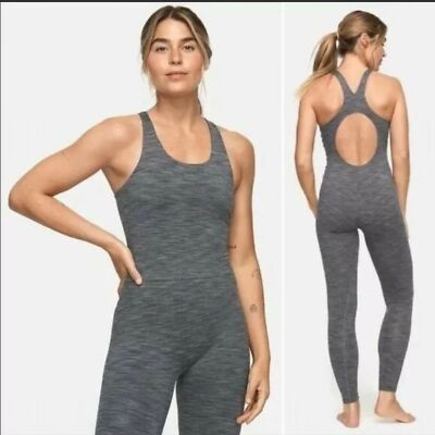 Outdoor Voices Gray Freeform Unitard Built in Bra Size XS