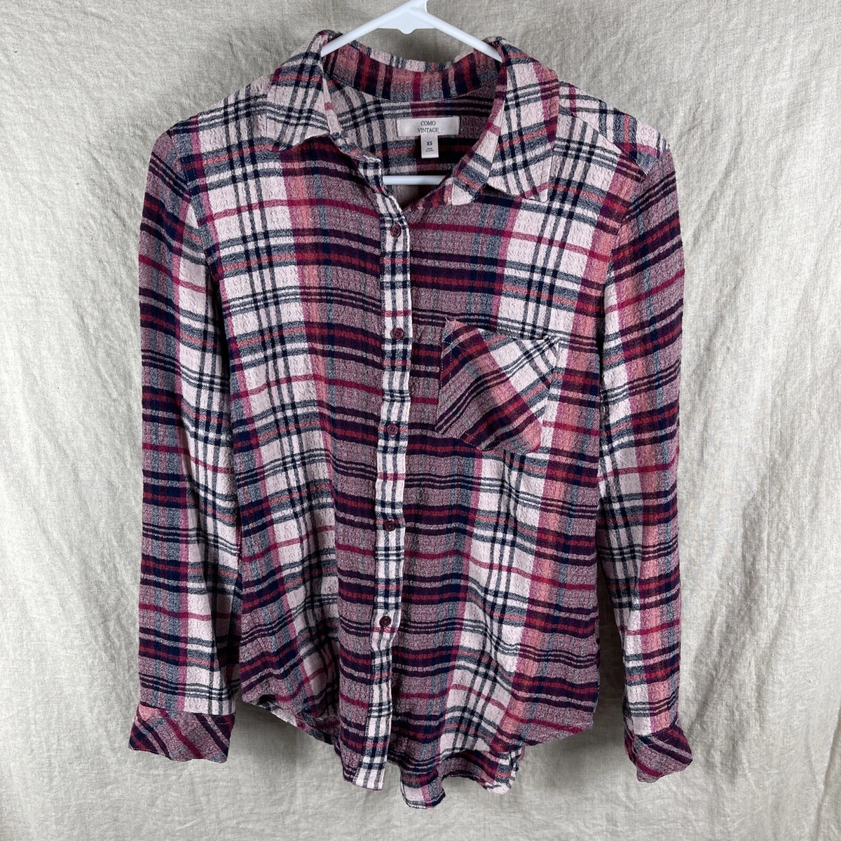 como vintage plaid shirt