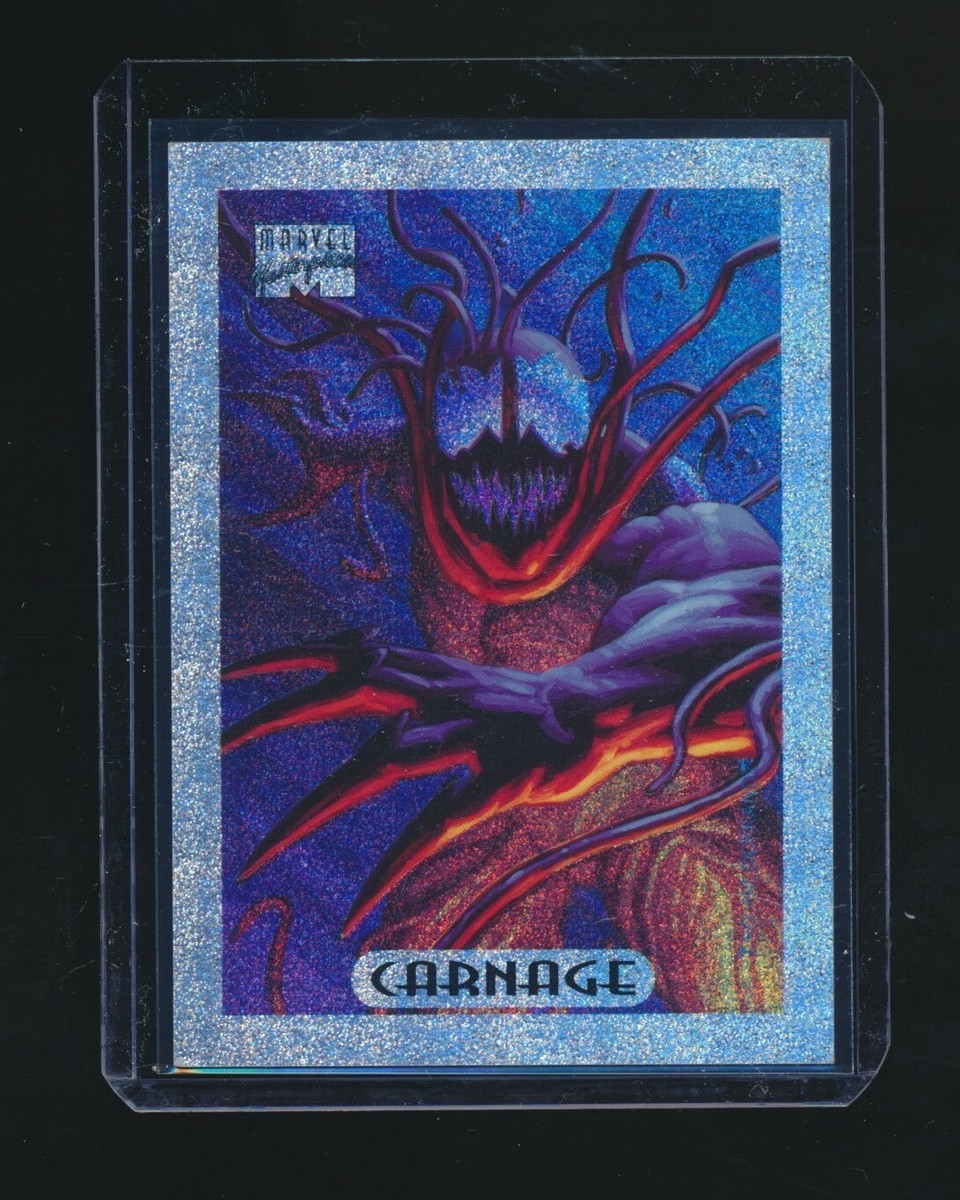CARNAGE 1994 MARVEL MASTERPIECES LIMITED EDITION HOLO FOIL INSERT