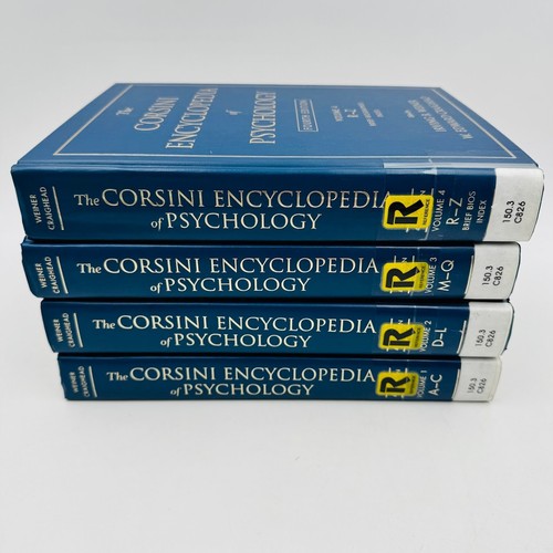 Corsini Encyclopedia of Psychology Vol. 1-4 Complete Set by W. Edward Craighead - Imagen 2 de 15