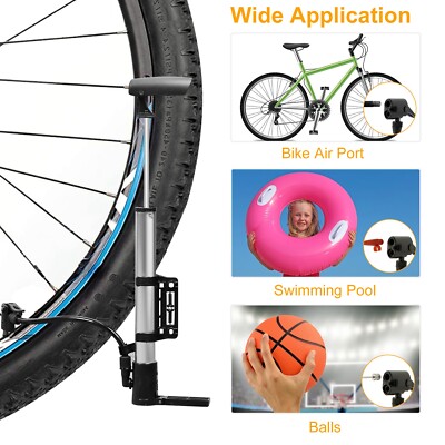 Red Hand & Foot Pump - For Bikes, Basketballs, Footballs, Soccer Balls & Pool Toys - View #2