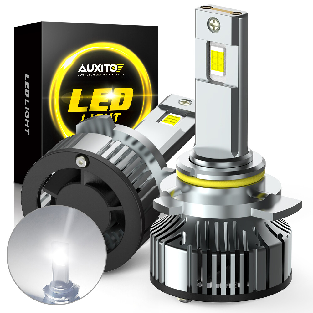 AUXITO 9012 LED Headlight Kit High Low Beam Bulbs Bright White CANbus Combo Dual
