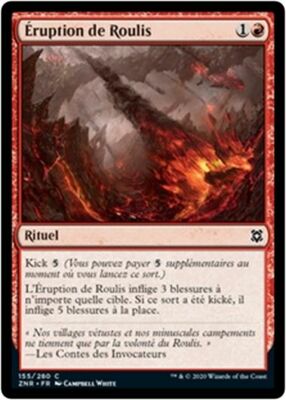 MTG Magic ZNR - [x4] Roil Eruption/Roulis Eruption, French/VF