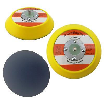 5  Vinyl Face Tapered Edge PSA Sanding Backing Pad 24 Thread Mounts (2 PCS)