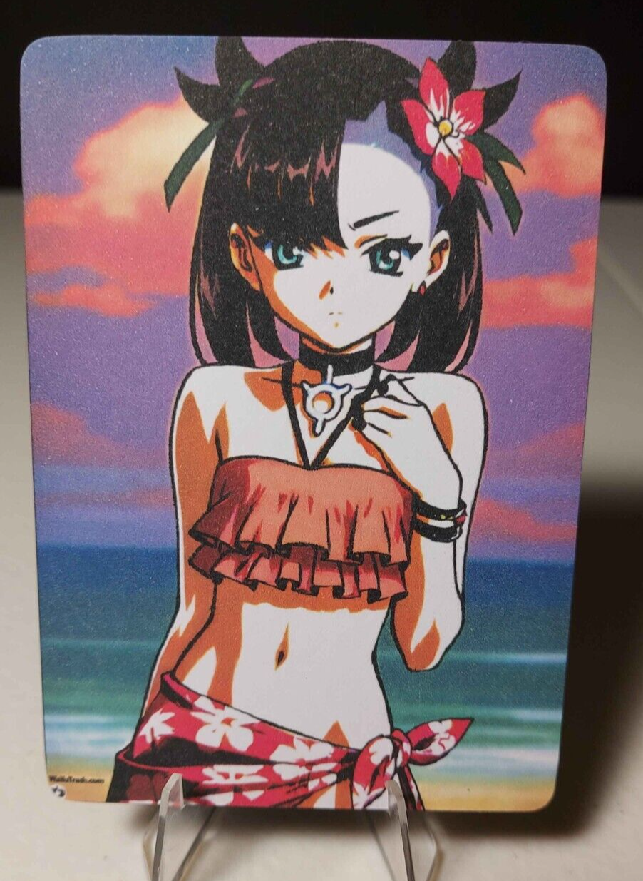 Marnie Full Art Goddess Story Pokemon Waifu Trading Card