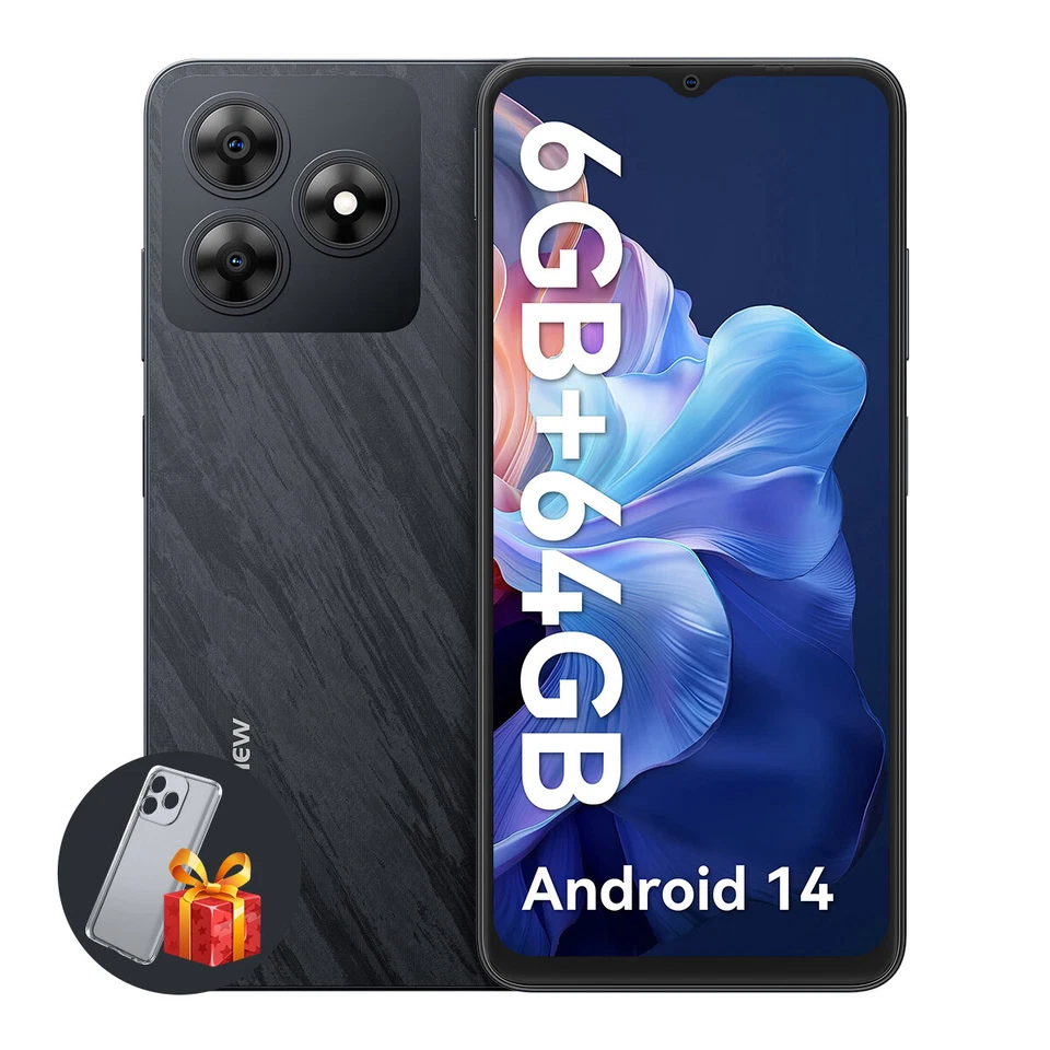 Blackview WAVE 8C Android 14 Smartphone 6GB+64GB 6,5" HD Dual 4G Octa Core Handy - Bild 2 von 4