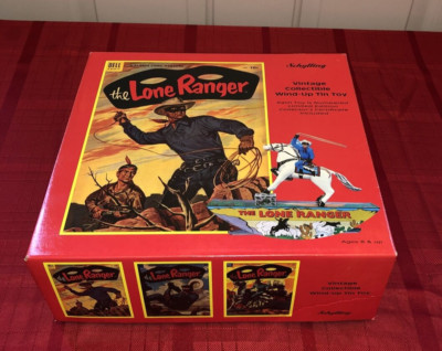The LONE RANGER Wind-Up Tin Toy Collectible Schylling Rare