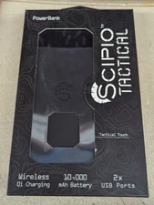 Scipio Stpwrbnk 10000mAh Qi Power Bank, Black