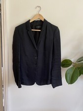 Calvin Klein Womens 1990s Pinstripe Blazer Size Uk 8