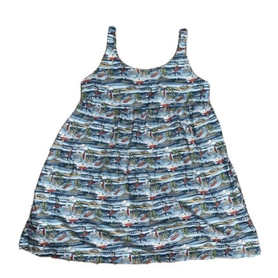 Babe & Tess Hawaiian Surfer Sleeveless Cotton Dress 3