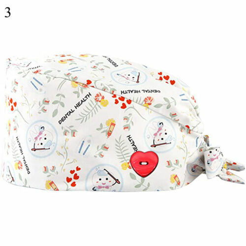 Unisex Nurse Doctor Hat Surgical Scrub Cap Medical Dentist Teeth Dental Cap UK - Picture 82 of 111