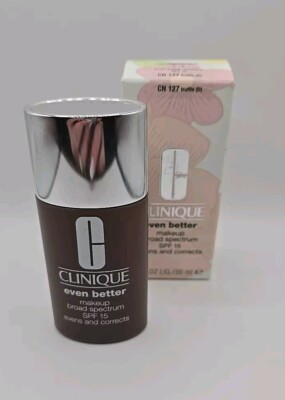 Clinique Foundation Broad Spectrum SPF 15 CN 127 Truffle D Even Better 1oz New
