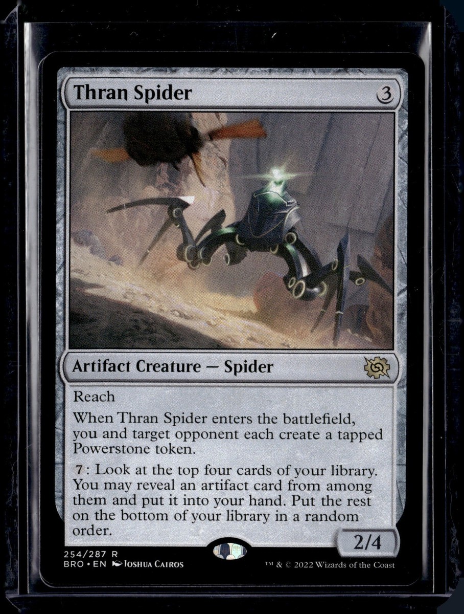 mtg best spider cards Thran Spider - 254 - BRO - NM