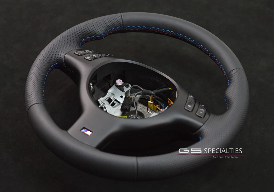 Volante BMW E46 M3 E39 M5 MTechnic NAPPA/PERFORADO 3 colores puntada/M Foto 4 de 4