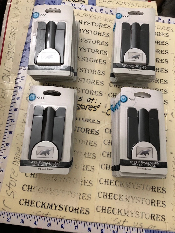 40X Brand New in Package Onn Black Mobile Phone Stand with Card Holder  - Image 3 of 4