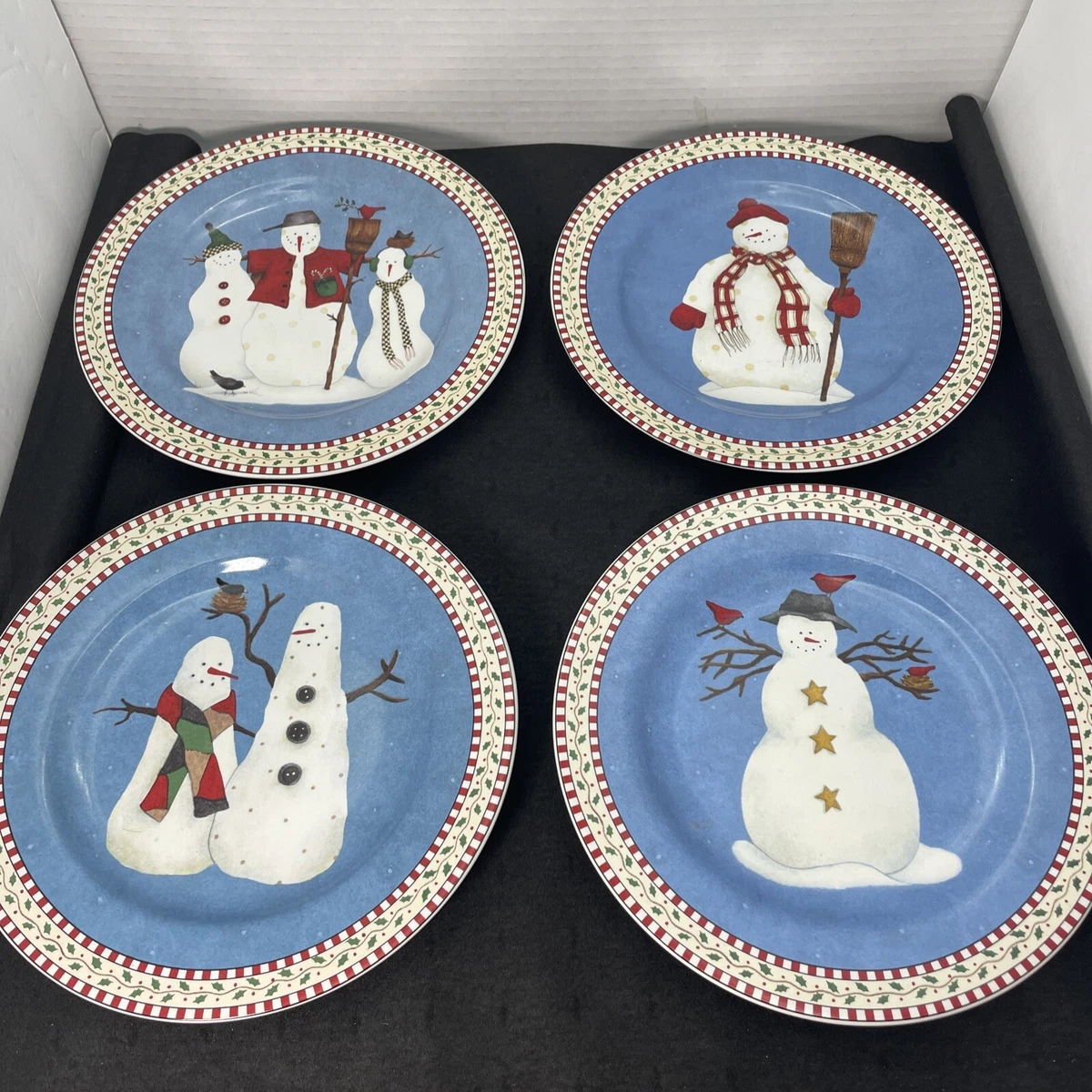 Debbie mumm cheap snowman dishes
