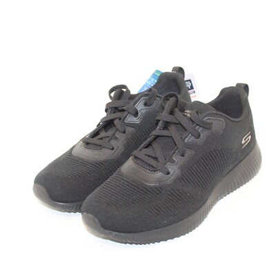 BOBS SPORT SKECHERS womens athletic sneakers shoe size 9 M black fabric up NEW