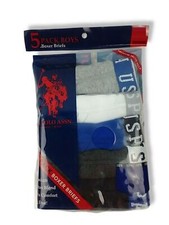 U.s. Polo Assn. Boys 5 Pack Boxer Brief Assorted Colors Medium