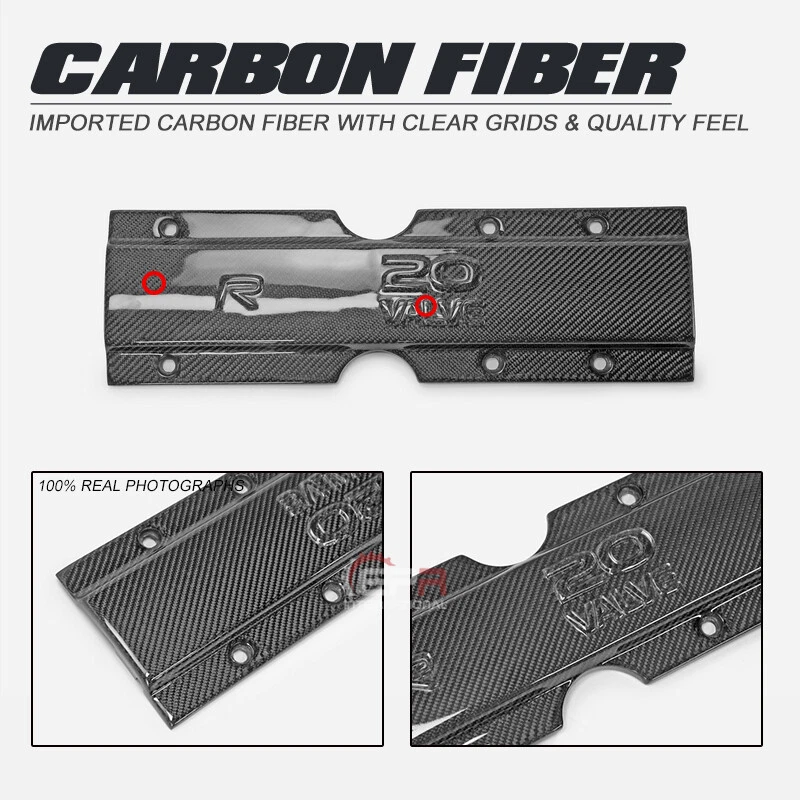 For Volvo 850 S70 V70 R Type Carbon Fiber Engine Cover Plug Tuning Trim Foto 2 de 4