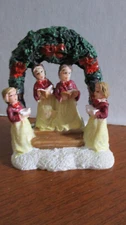 3" CHRISTMAS CAROLERS UNDER ARCH Christmas House Accessory