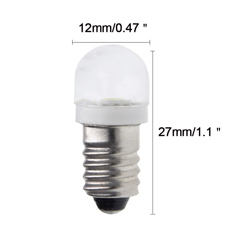 Screw LED Light Bulbs Ruiandsion 10pcs E10 LED Bulb 12V E10 Base Socket 1W White Replace Torch Flashlight Bulbs,Non-Polarity 12V LED Bulbs - Foto 8