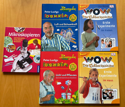 5 Bücher Thema Experimentieren, (Löwenzahn, WOW Entdeckezone, Kosmos) (Paket 5)
