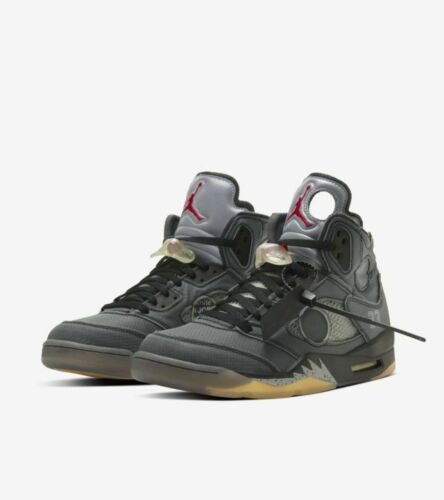Air Jordan x Off-White 5 V Retro Chicago Black Metallic Virgil Abloh