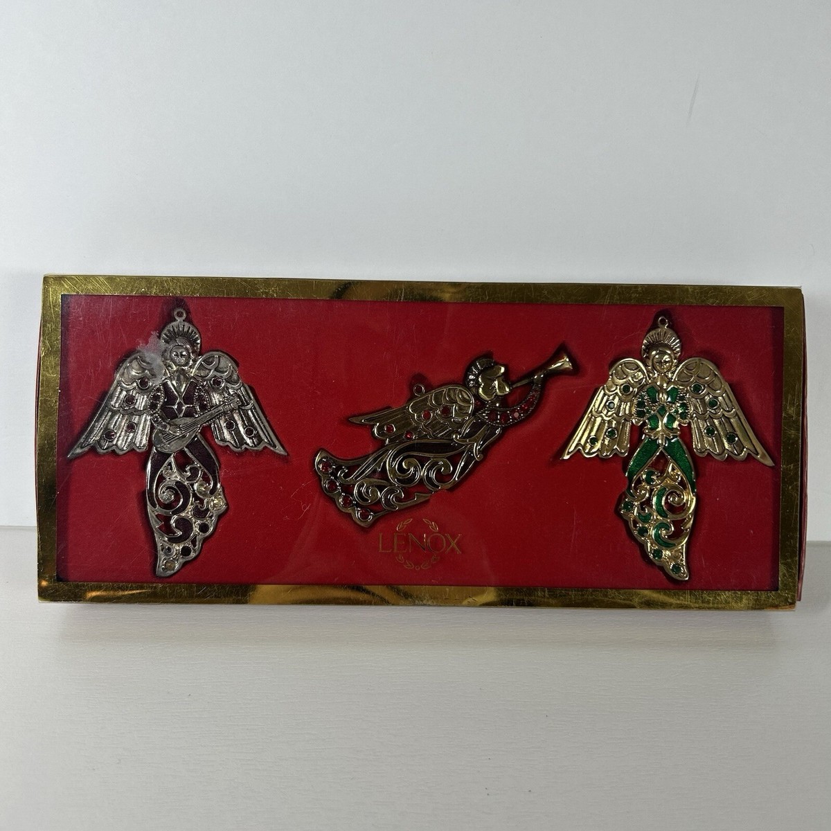 Noëlさま　6点 Lenox Jewel Angel Ornaments Set of 3 Christmas Holiday Tree