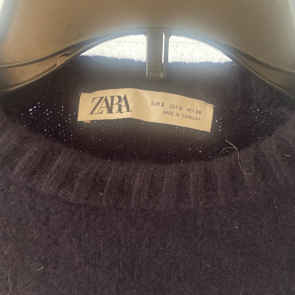 Zara Grupo Inditex Sweater Size S Blue RN 77302 eBay