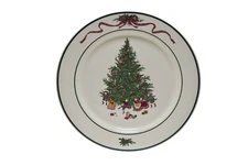 The Cellar O'Tannebaum Christmas 10.75" Dinner Plate Trim Off Edge 