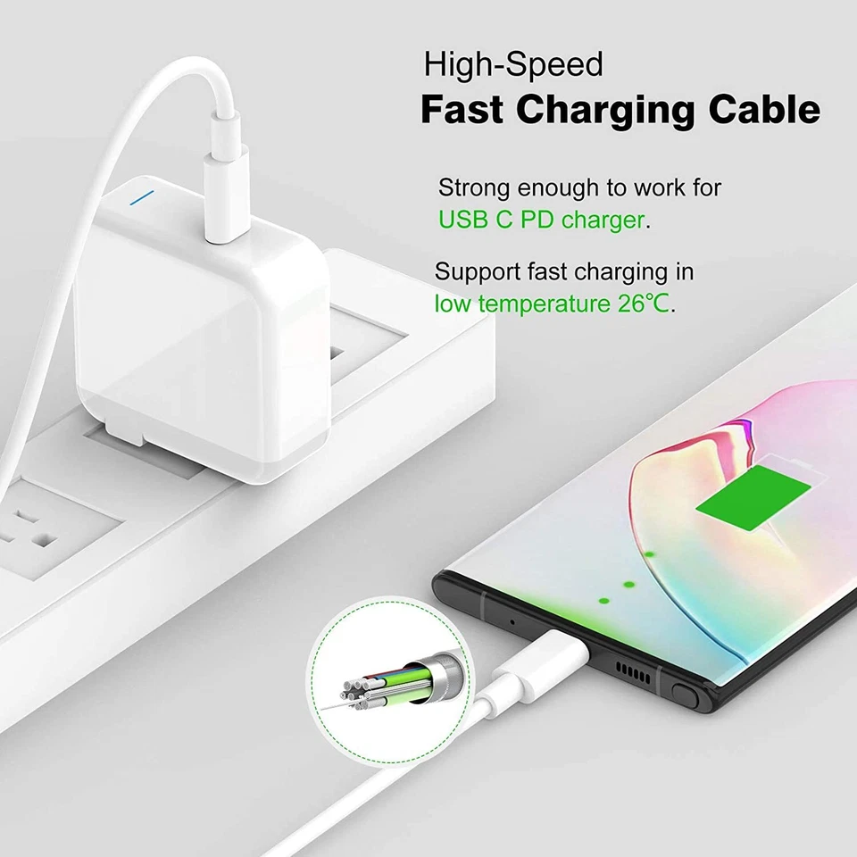 Cable Cargador Rápido PD Para Android iPhone 15 Pro Plus 60W USB C Tipo C Venta al por mayor Foto 3 de 4