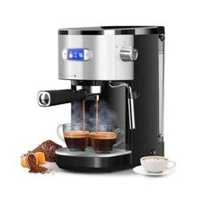 Semi,Automatic Espresso Machine, COWSAR 20 Bar, Milk Frother, 45oz Tank, Easy
