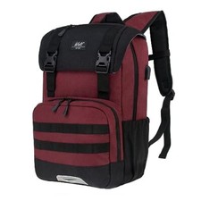 Laptop Backpack with USB Charging Port Fits Up to 17 Inch Laptop, College Red