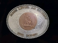 High Level AG Society Belt Buckle 2001 - Maker Unknown