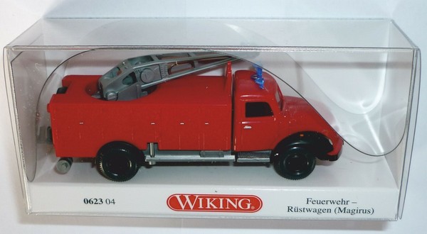 Wiking 062304 Magirus Rundhauber RüStwagen 1956 - 1961 Feuerwehr 1:87 Spur H0-image