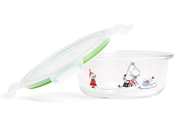 Moomin X Pyrex Circle Pattern Closed Container 960ml 1pcs for sale ...