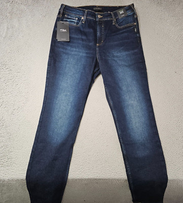 Silver Jeans Womens Large / 29'' Infinite Fit High Rise Skinny Leg Stretch Cotton