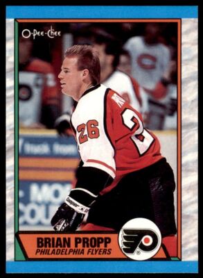 1989-90 O-Pee-Chee Brian Propp . Philadelphia Flyers #139