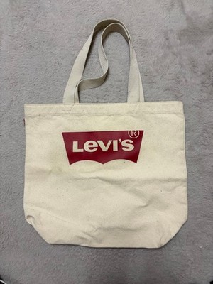 Levi's tote bag Canvas Cotton logo Used