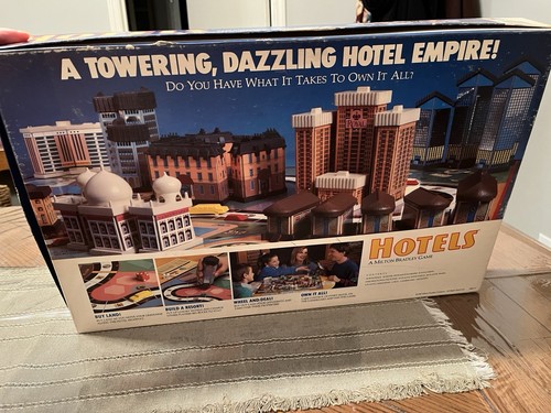 1987 HOTELS Milton Bradley Board Game Complete Vintage - Picture 4 of 14