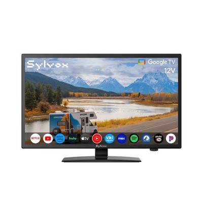 Sylvox 24'' Smart Google TV 12V RV TV DC 9-36V No DVD Combo-Vehicle series